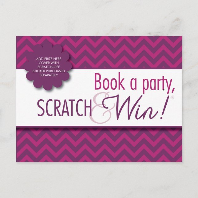 Carte Postale Hostess Scratcher/Instructions - FAC (Devant)