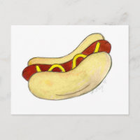 Hot Dog NYC New York Hotdog avec moutarde sur Bun
