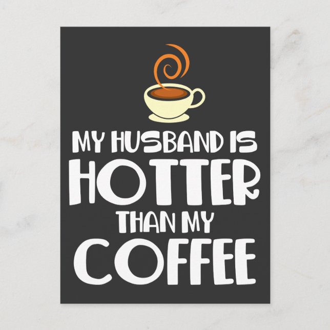 Carte Postale Hot Husband Funny Marié Couple Humour (Devant)