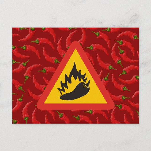 Carte Postale Hot pepper danger (Devant)