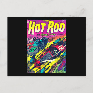 Carte Postale Hot Rod Comic Book Vintage Retro 50's