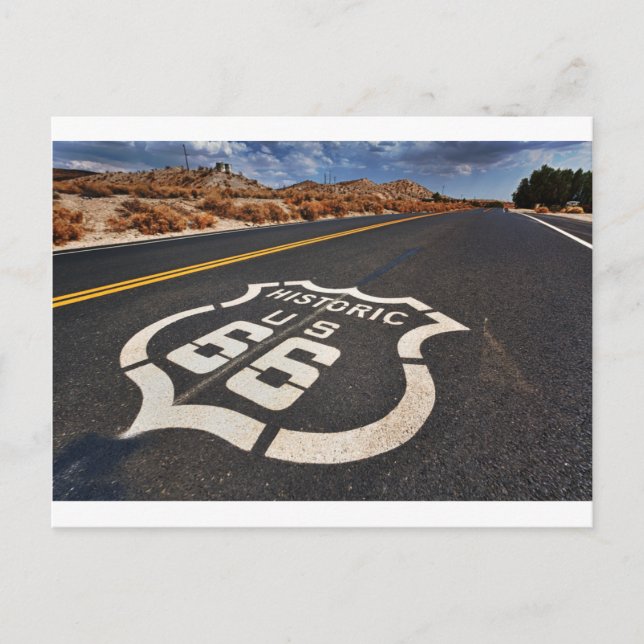 Carte Postale hot rod de voyage des Etats-Unis de panneau (Devant)