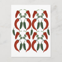 HOT & SPICY Jalapeño Chile Peppers Art Motif