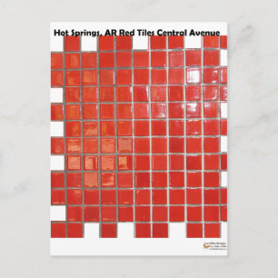 Carte Postale Hot Springs, AR Red Tiles Central Ave Dons