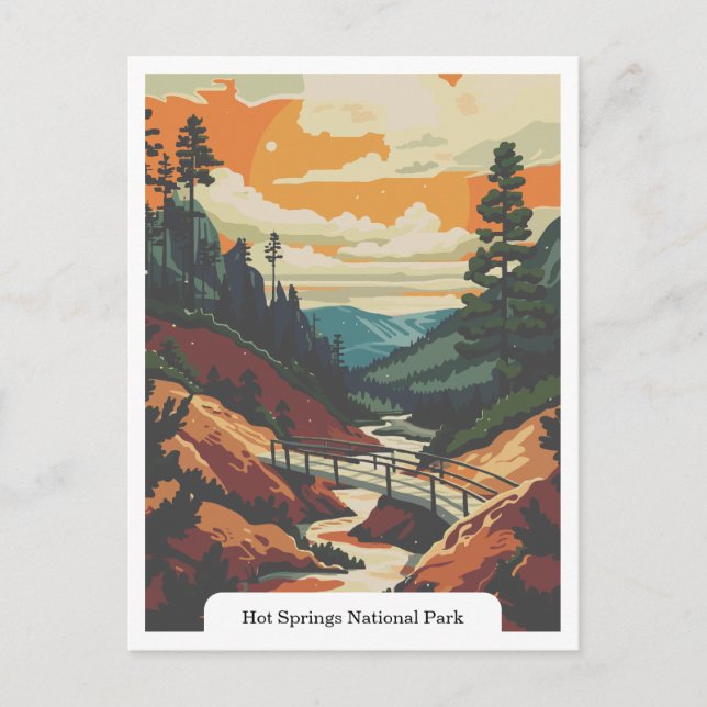 Carte Postale Hot Springs National Park, Arkansas USA (Devant)