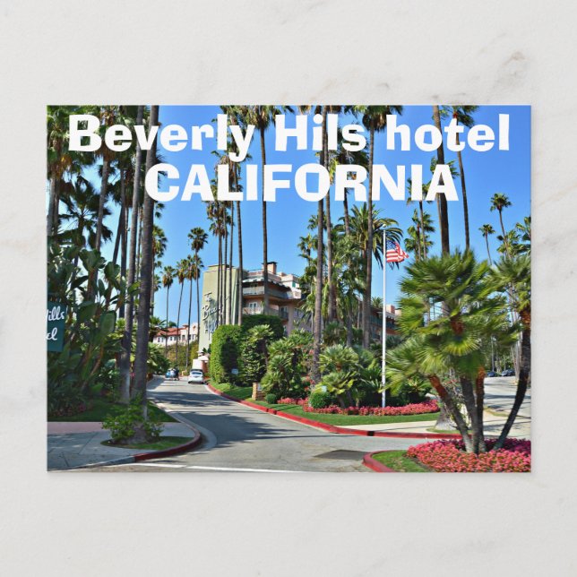 Carte Postale Hôtel à Beverly Hills, Las Angeles Californie (Devant)