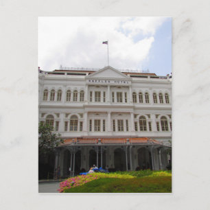 Carte Postale hôtel à raffles singapores
