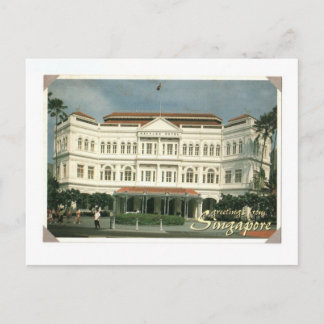 CARTE POSTALE HÔTEL À SINGAPOUR RAFFLES
