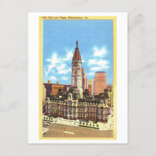 Carte Postale Hôtel de ville à Philadelphie, Pennsylvanie, Vinta