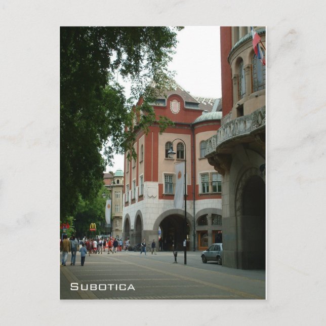 Carte Postale Hôtel de ville Art nouveau - Subotica (Devant)
