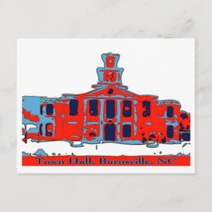 Carte Postale Hôtel de ville Burnsville NC