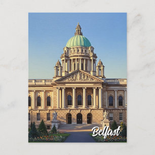 Carte Postale Hôtel de ville de Belfast Irlande du Nord Voyage