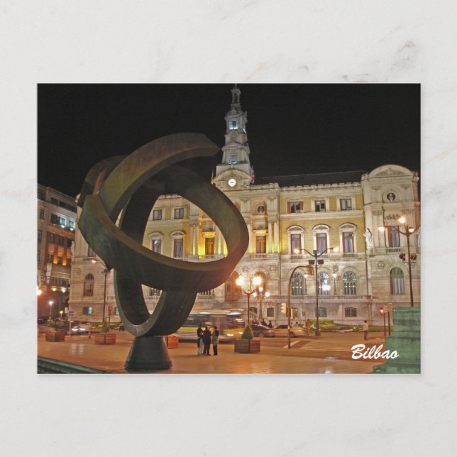 Carte Postale Hôtel de ville de Bilbao (Devant)