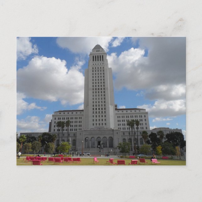 Carte Postale Hôtel de ville de Los Angeles (Devant)
