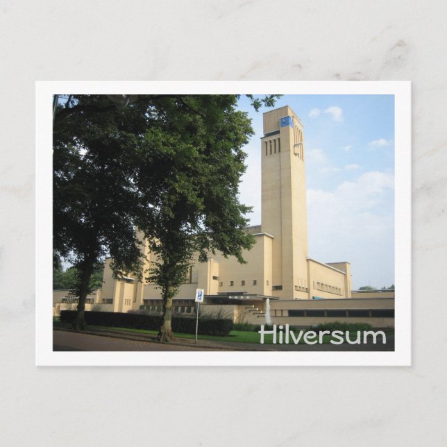 Carte Postale Hôtel de ville d'Hilversum (Devant)