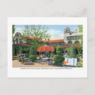 Carte Postale Hôtel Fred Harvey, Albuquerque, Nouveau-Mexique
