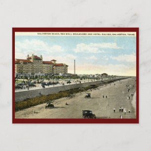 Carte Postale Hotel Galvez, Galveston, Texas 1924 Vintage