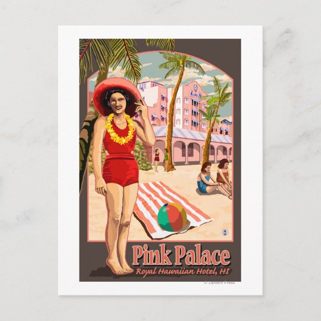 Carte Postale Hôtel Royal Hawaii à Hawaii (Devant)