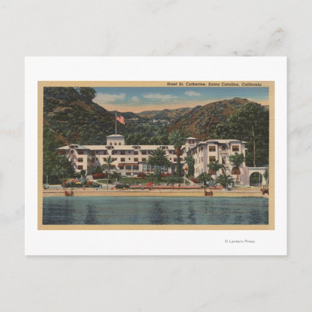 Carte Postale Hôtel St Catherine à Père Noël Catalina, Californi (Devant)