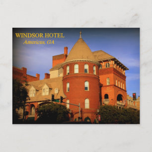 CARTE POSTALE HÔTEL WINDSOR, AMERICUS, GA
