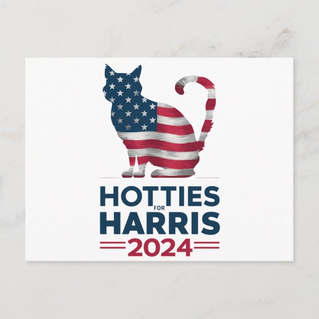 Carte Postale Hotties For Harris 2024 Cat Ladies Kamala Harris (Devant)