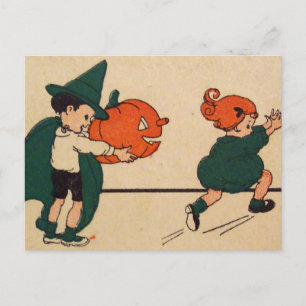 Carte Postale Hou! (Carte de Halloween Vintage)