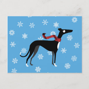 Carte Postale Hound neigeux