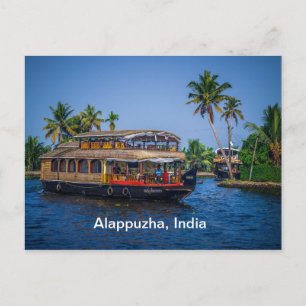 Carte Postale House boat au Kerala