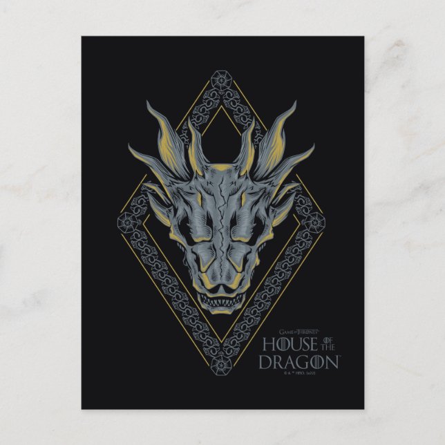 Carte Postale HOUSE of the Dragon | Skull Diamond Crest (Devant)