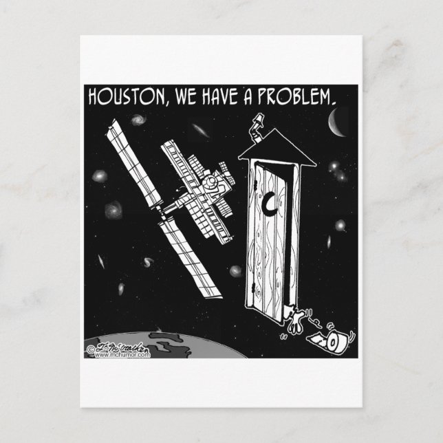 Carte Postale Houston, nous avons un problème (Devant)