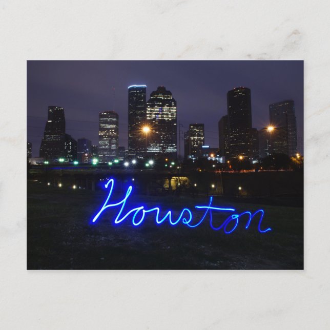 Carte postale Houston Skyline (Devant)