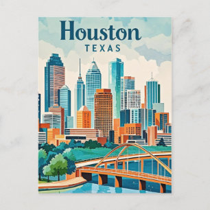 Carte postale Houston Texas