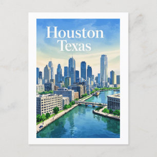 Carte postale Houston Texas