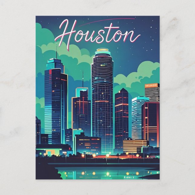 Carte postale Houston Texas (Devant)