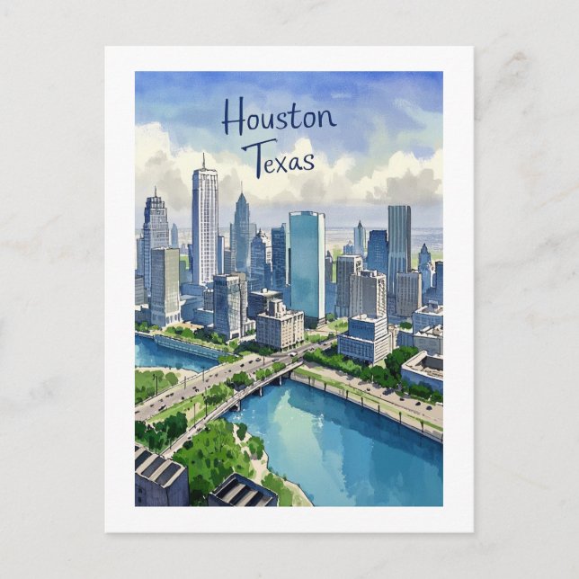 Carte postale Houston Texas (Devant)