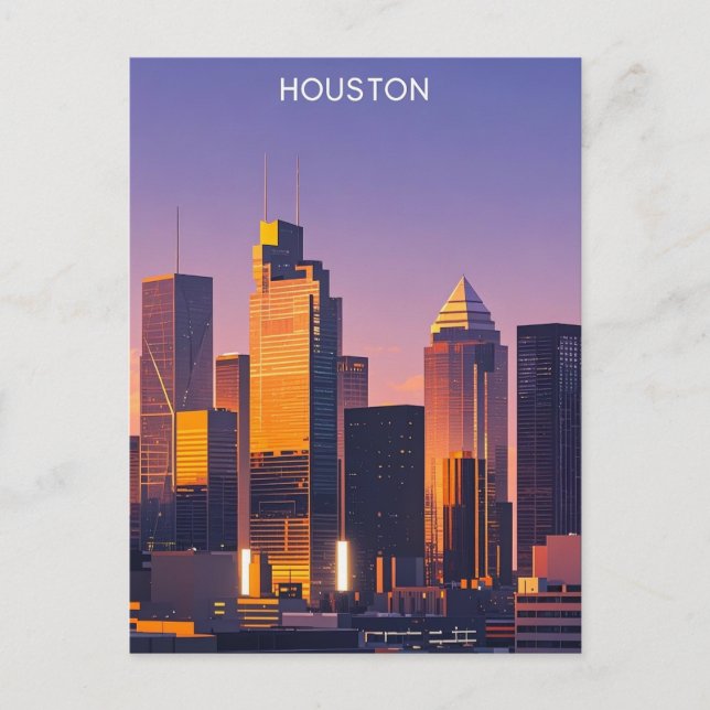 Carte postale Houston Texas (Devant)