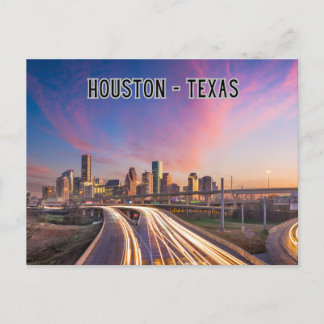 Carte Postale Houston, Texas Travel Souvenir