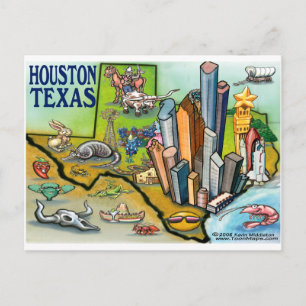 Carte Postale Houston TX