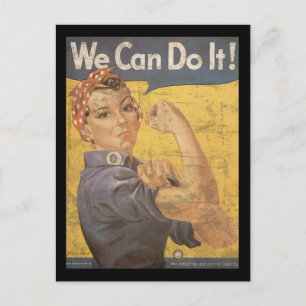 Carte Postale Howard Miller Nous pouvons le faire Rosie Riveter