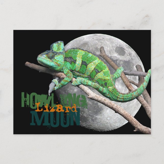 Carte Postale Howlin Lizard Moon (Devant)