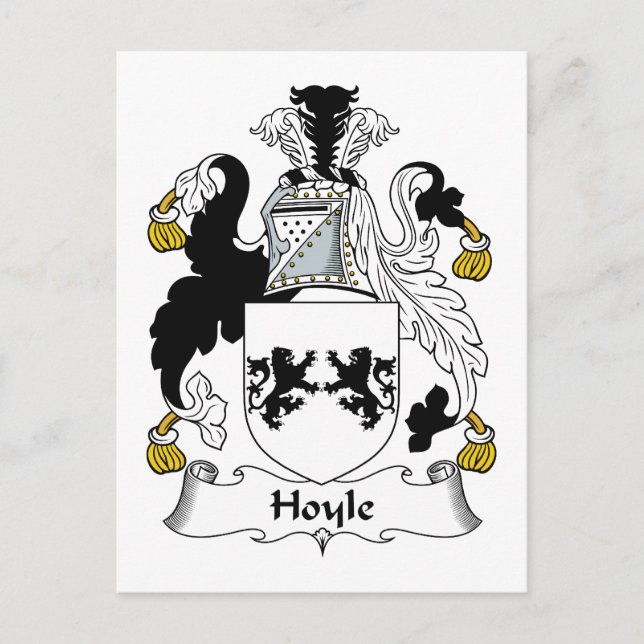 Carte Postale Hoyle Family Crest (Devant)