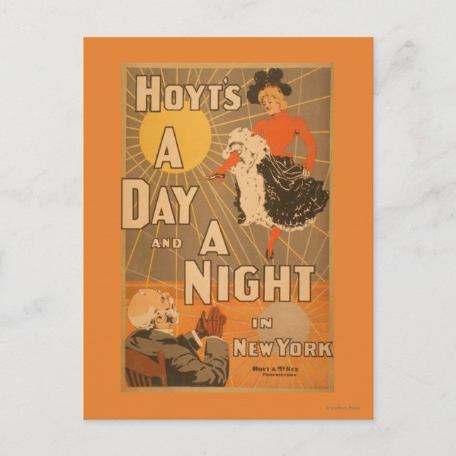 Carte Postale Hoyt's A day and a night in New York City Play (Devant)