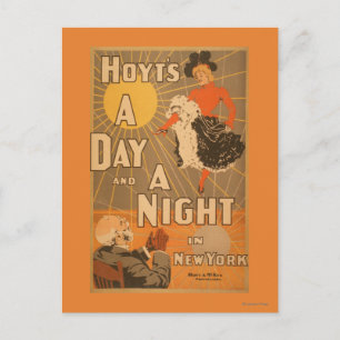 Carte Postale Hoyt's A day and a night in New York City Play