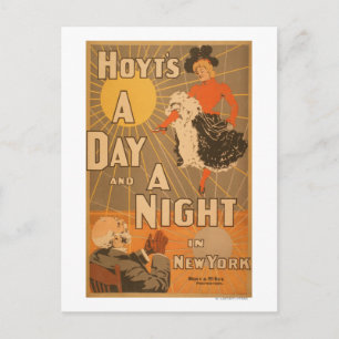 Carte Postale Hoyt's A day and a night in New York City Play
