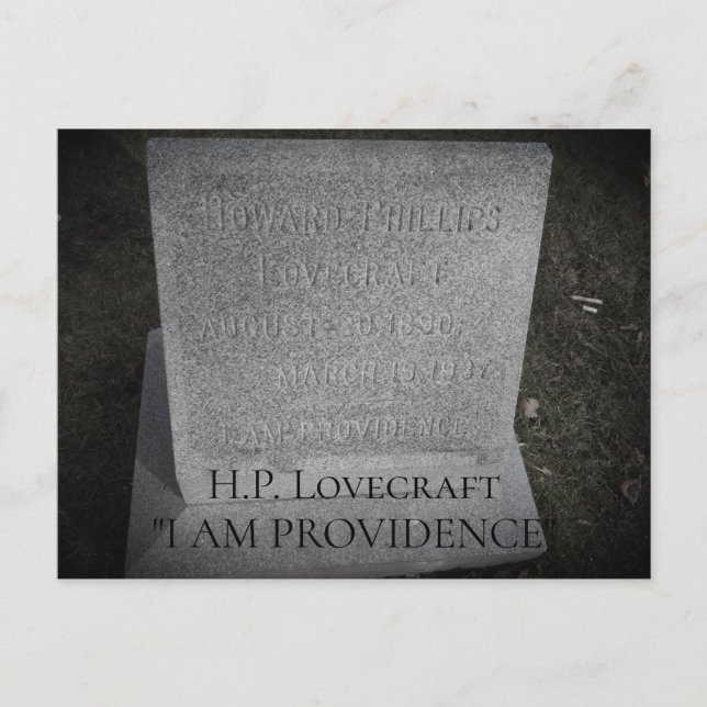 Carte Postale HP Lovecraft - Lieu de repos de l'enregistreur de  (Devant)