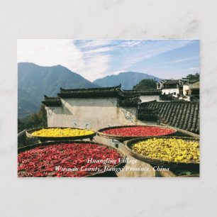 Carte Postale Huangling Village, Comté de Wuyuan, Jiangxi, Chine