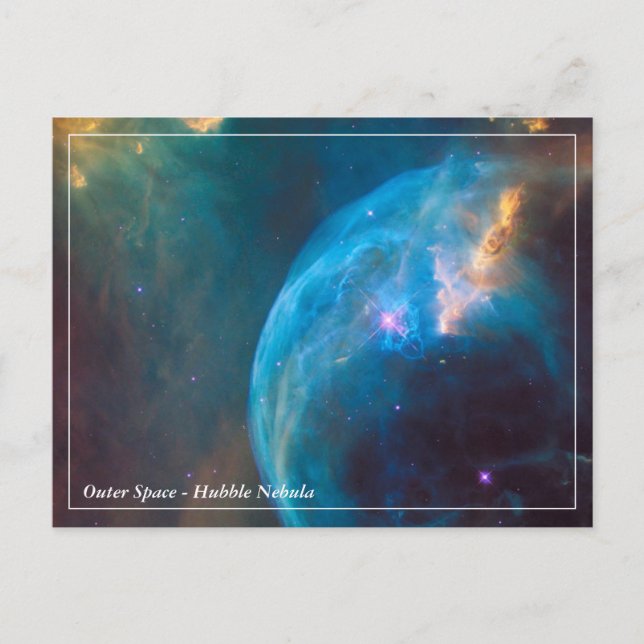 Carte Postale Hubble & Bubble Nebula - Espace externe (cartes po (Devant)