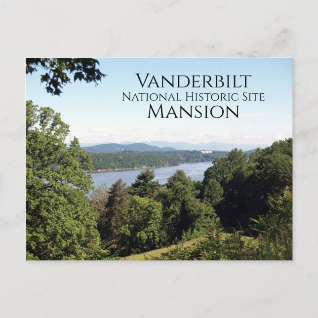 Carte Postale Hudson River de Vanderbilt Mansion, Hyde Park, NY (Devant)