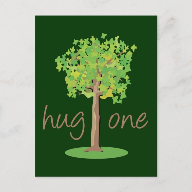 Carte Postale Hugger d'arbre (Devant)