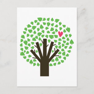 Carte Postale Hugger d'arbre Abstrait